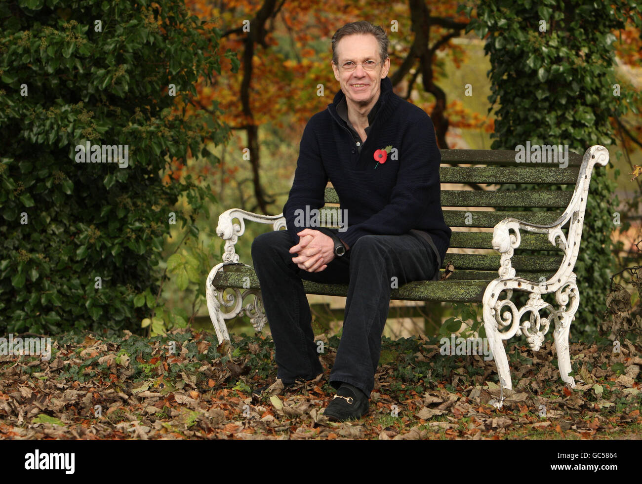 Freed mercenary Simon Mann in the English countryside following his pardon and release from the Government of Equatorial Guinea. Stock Photo