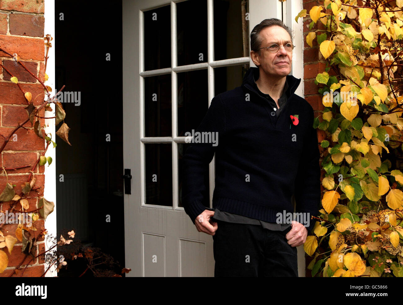 Freed mercenary Simon Mann in the English countryside following his pardon and release from the Government of Equatorial Guinea. Stock Photo