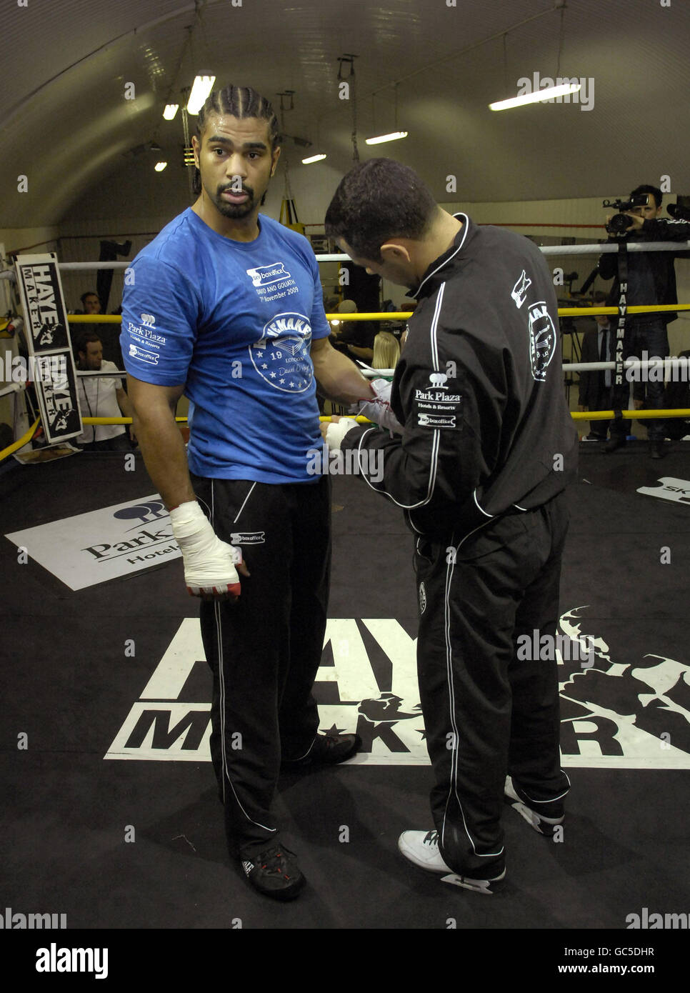 Boxing David Haye Work Out Haymaker Boxing Gym Stock Photo Alamy