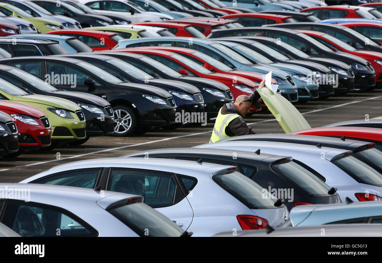 Car sales up Stock Photo Alamy