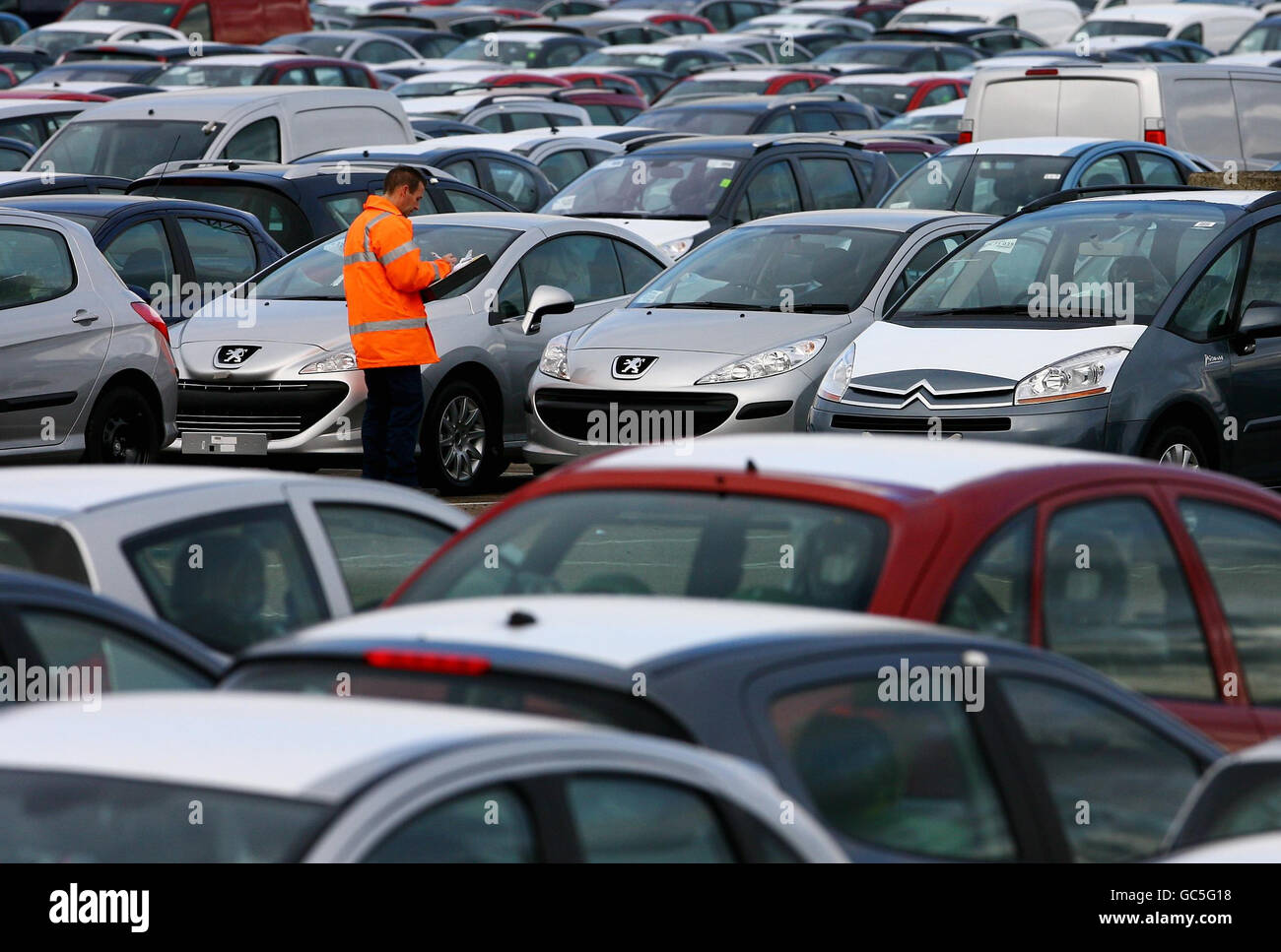 Car sales up Stock Photo Alamy