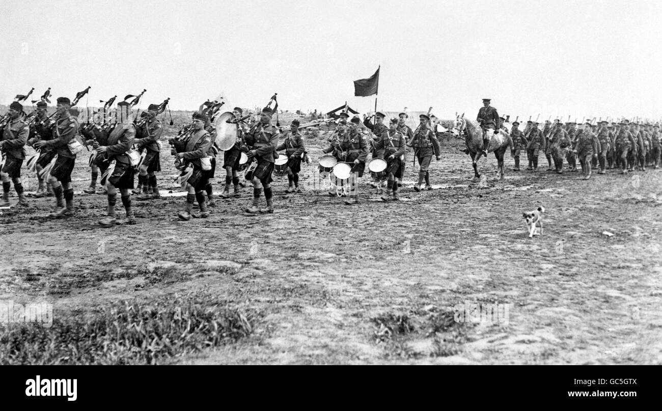 World War One - CANADIAN REGIMENT: 1914-1918 WAR Stock Photo