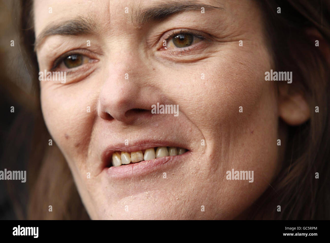 Jenny Paton from Poole in Dorset pictured arriving at the Employment Appeal Tribunal on Victoria Embankment, London, as the mother-of-three branded a council 'ludicrous and completely outrageous' today as she took the authority to court for using controversial powers to spy on her family. Stock Photo