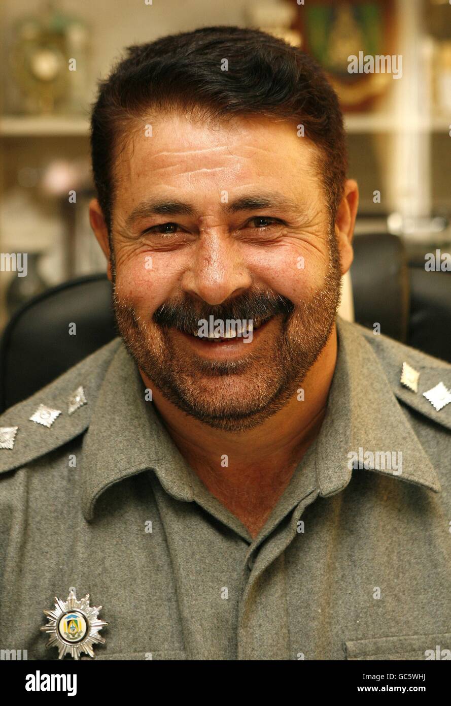 Afghan Police Colonel Asadullah Shirzad at Lashkar Gah, Afghanistan ...