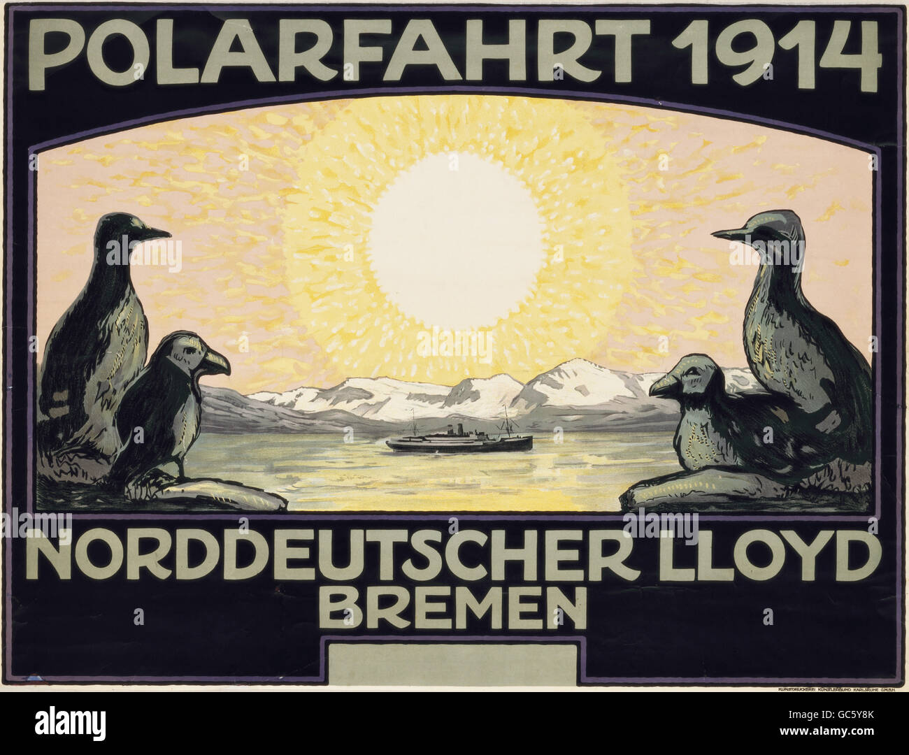 Norddeutscher lloyd poster hi-res stock photography and images - Alamy