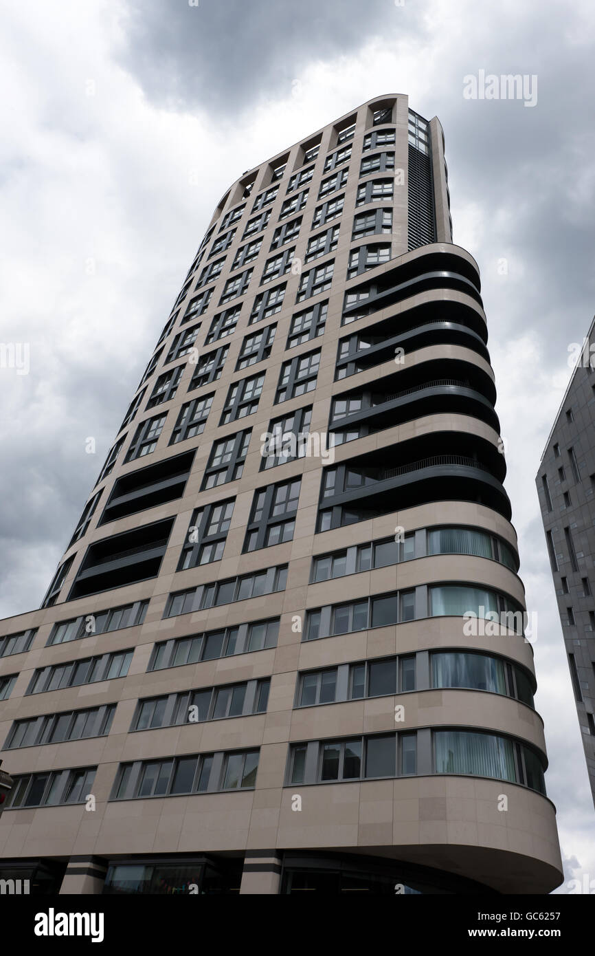 Looking up at Eagle Point, City Road, Shoreditch EC1V London Stock