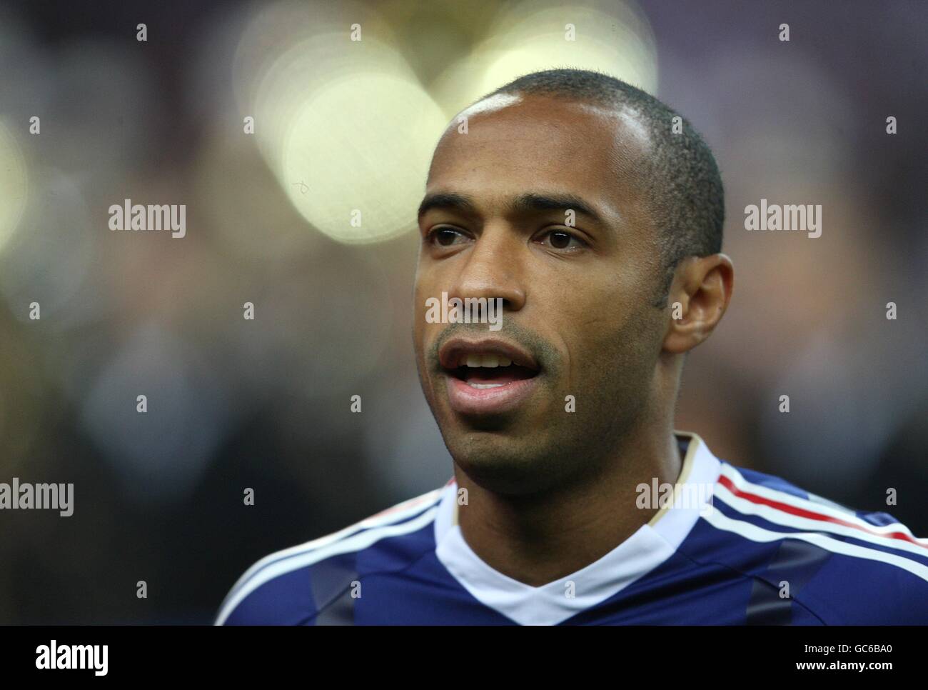 Soccer - FIFA World Cup 2010 - Play Offs - Second Leg - France v Republic of Ireland - Stade de France. France captain Thierry Henry Stock Photo