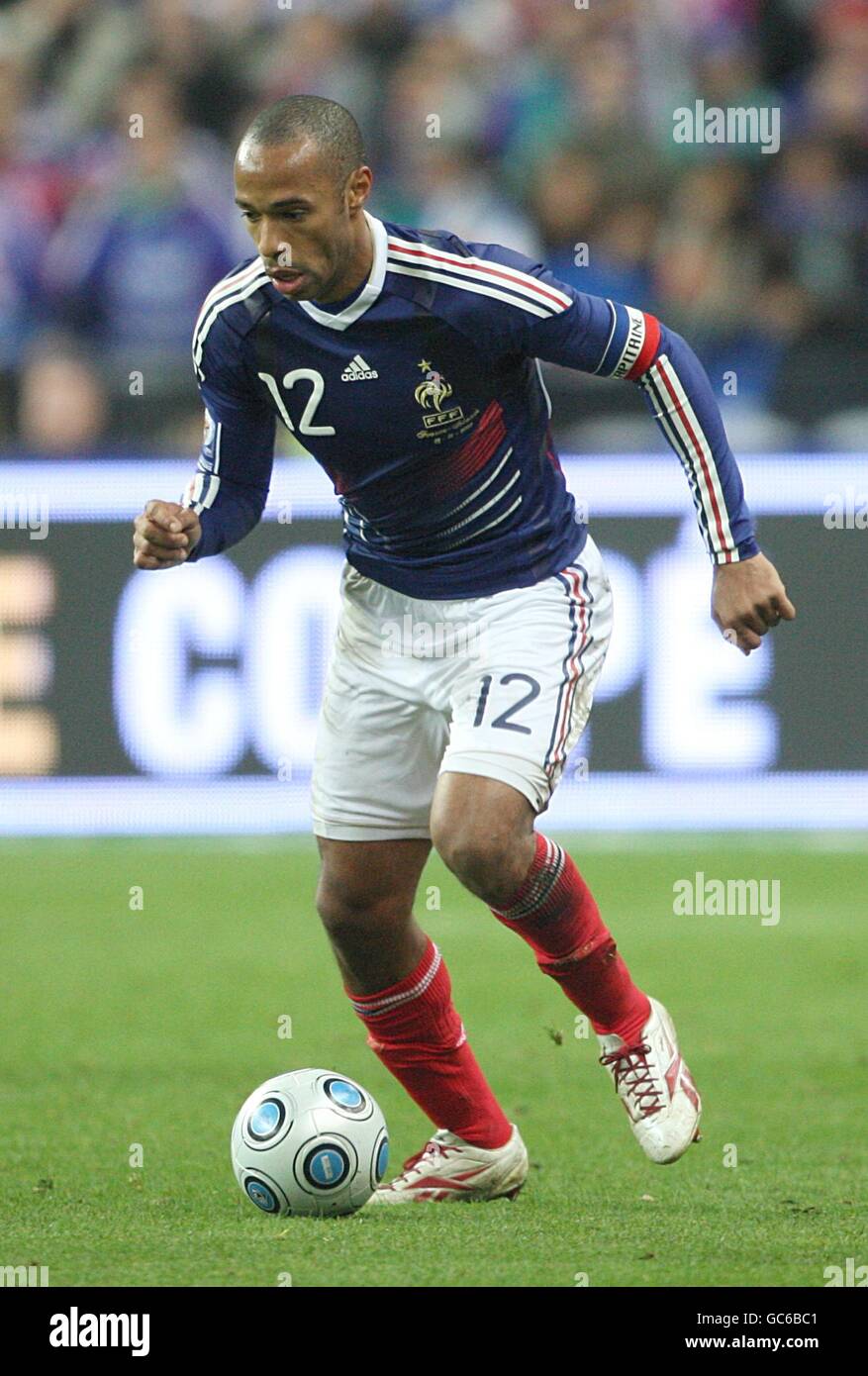 Soccer - FIFA World Cup 2010 - Play Offs - Second Leg - France v Republic of Ireland - Stade de France. Thierry Henry, France Stock Photo