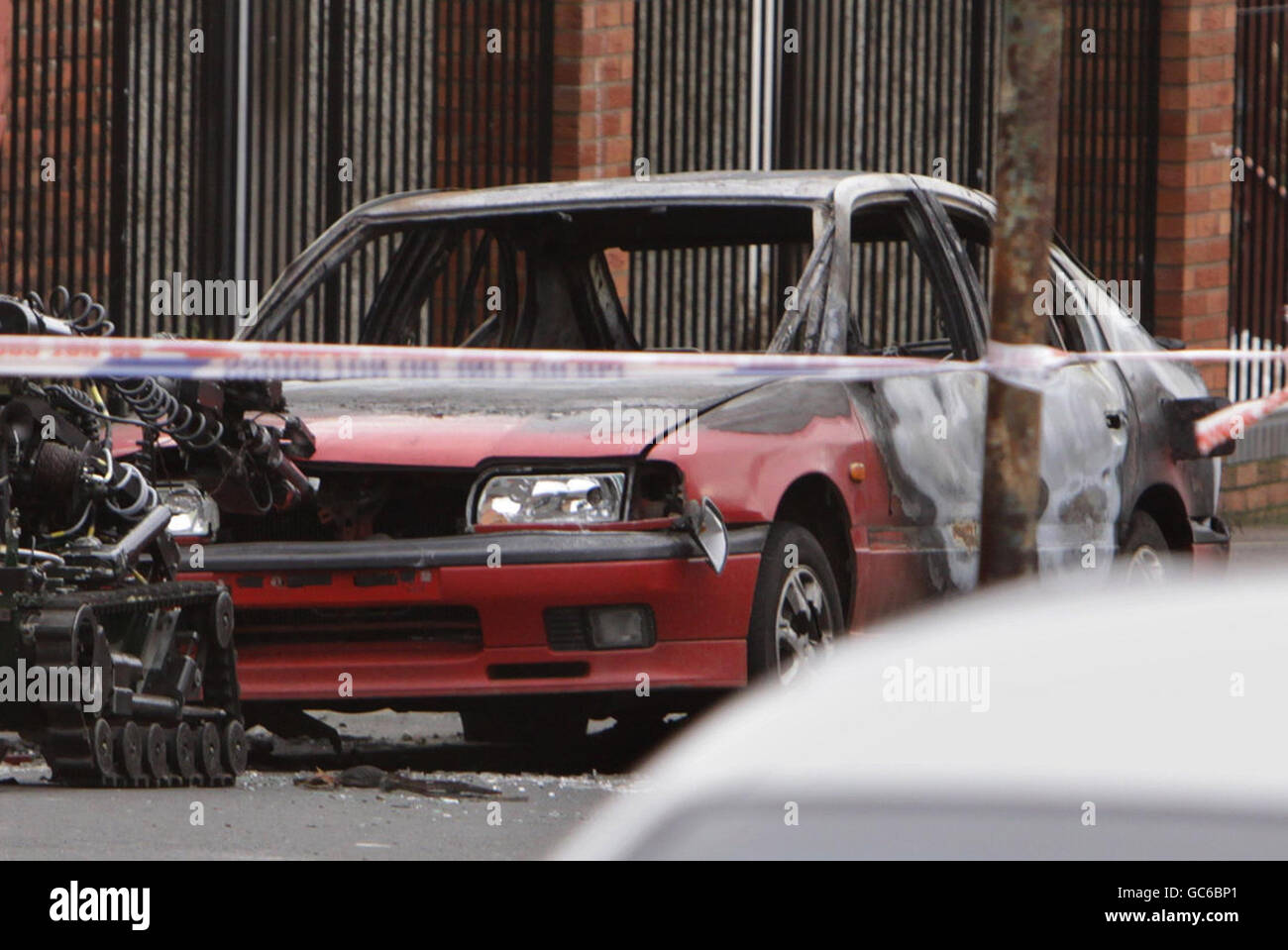 Car bomb in Belfast Stock Photo 110779033 Alamy