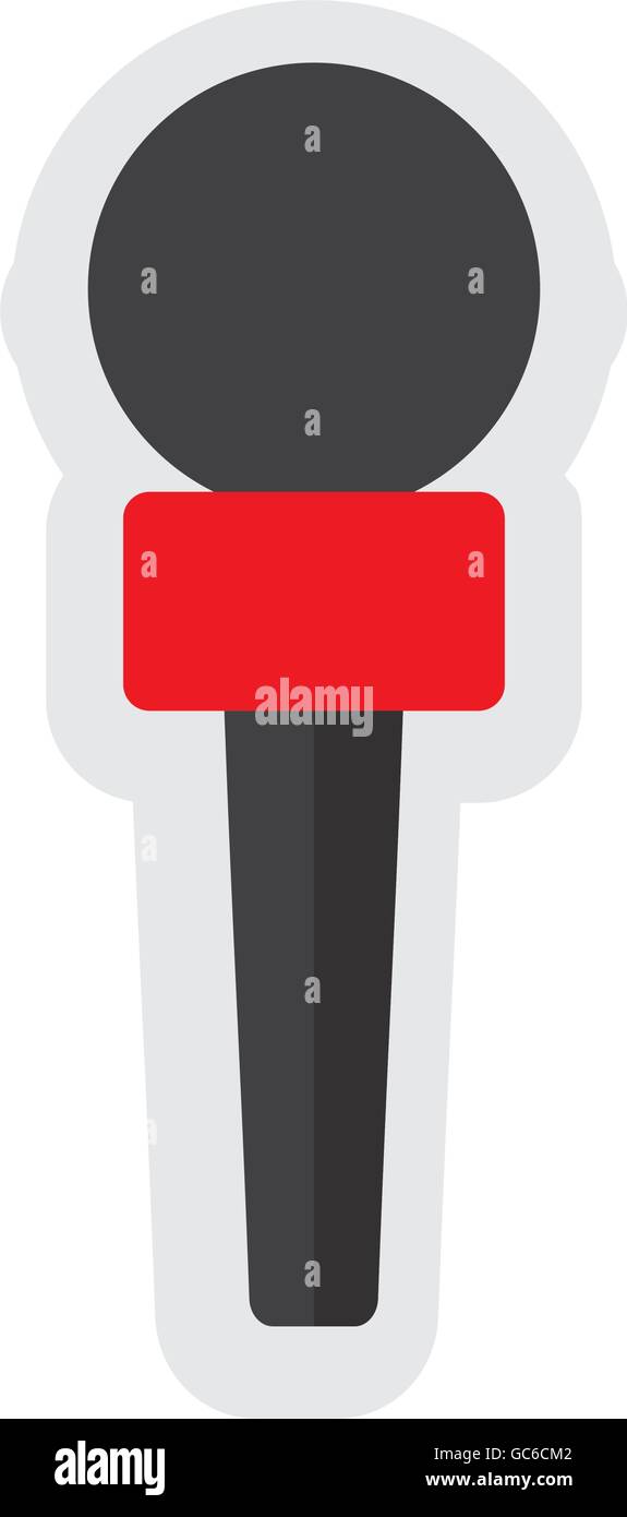 Microphone icon. Broadcasting design. Vector graphic Stock Vector Image ...