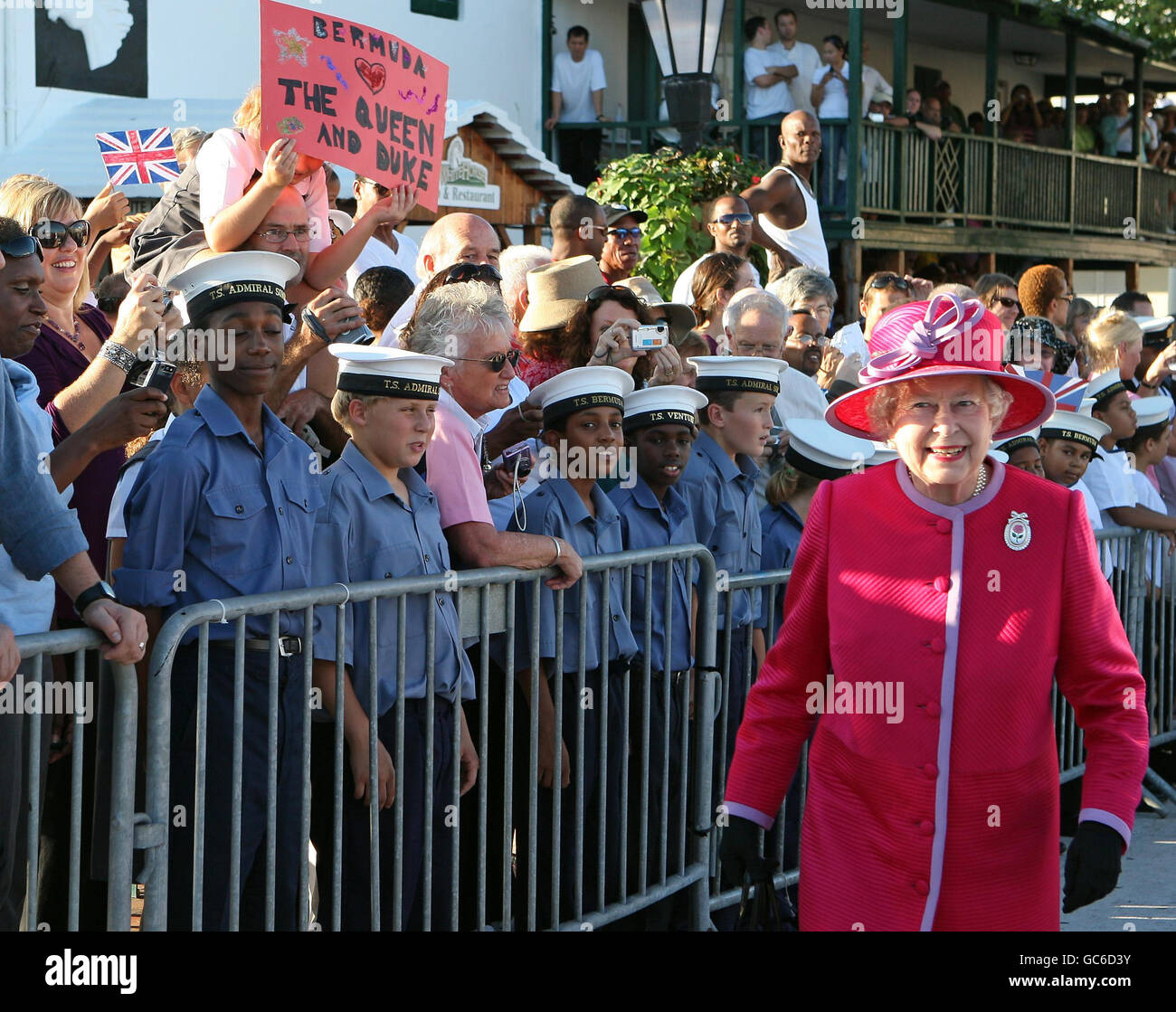Royalty - Queen Elizabeth II Visit to Bermuda Stock Photo