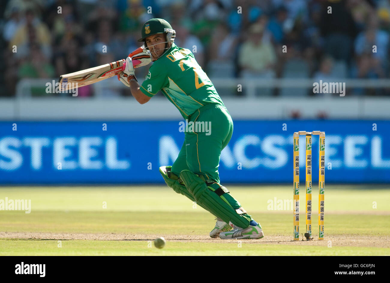 South Africa's JeanPaul Duminy bats during the Third OneDay