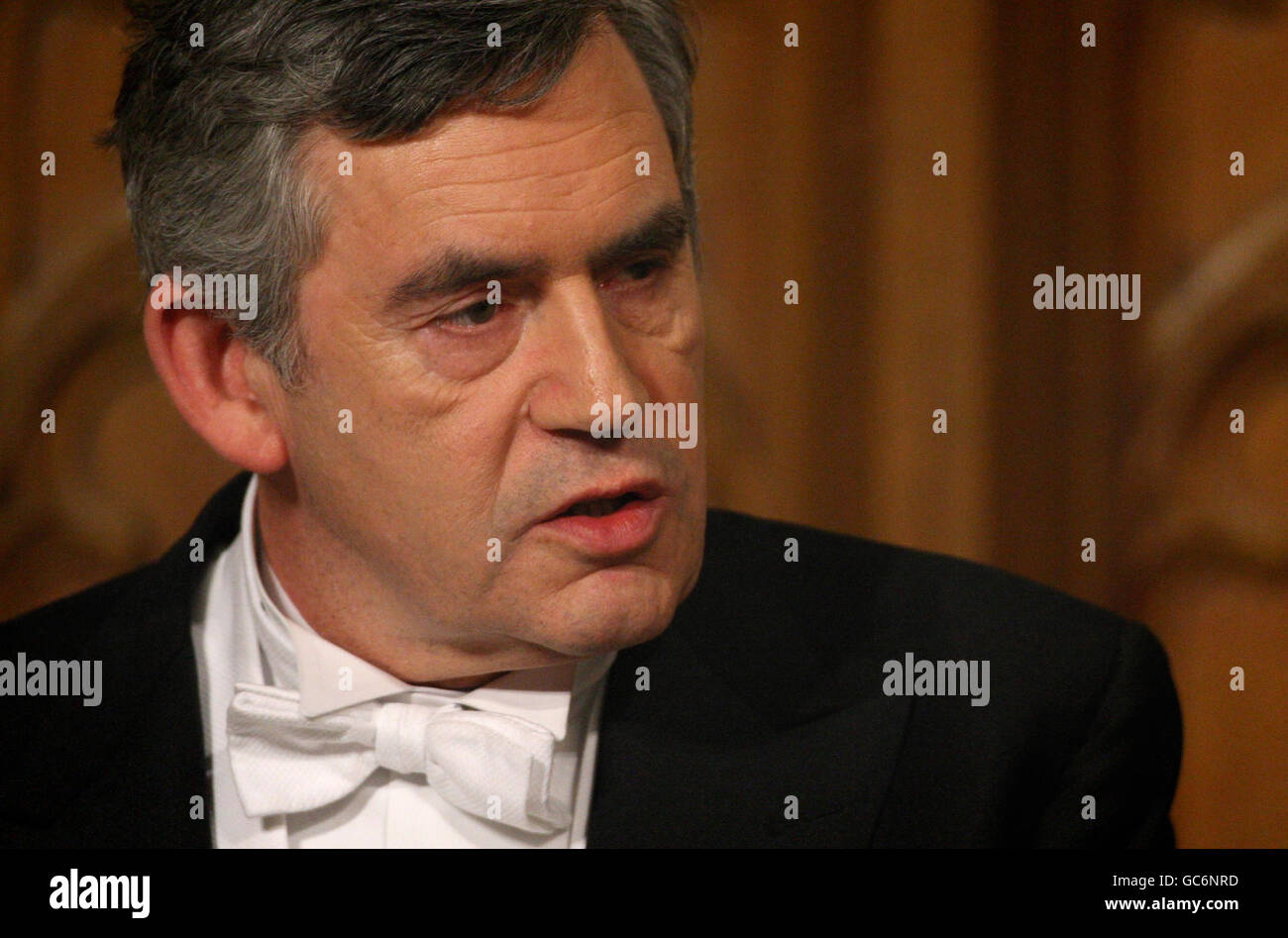 Prime Minister Gordon Brown attends the Lord Mayor's Banquet, at the