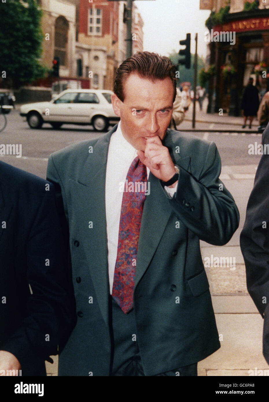 JOHN SHAUGHNESSY, HUSBAND OF MURDERED WOMAN ALISON SHAUGHNESSY OUTSIDE