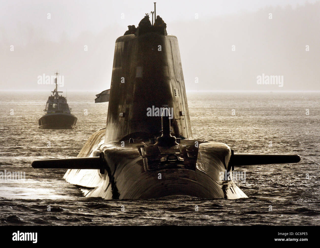 The biggest and most powerful attack submarine ever built for the Royal Navy, Astute, sails up