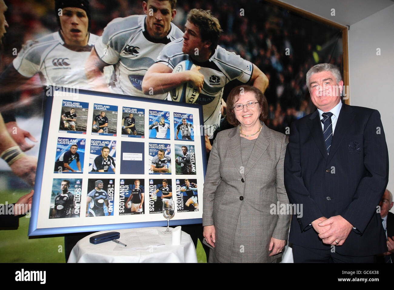 Scotland rugby president jim stevenson hi-res stock photography and ...