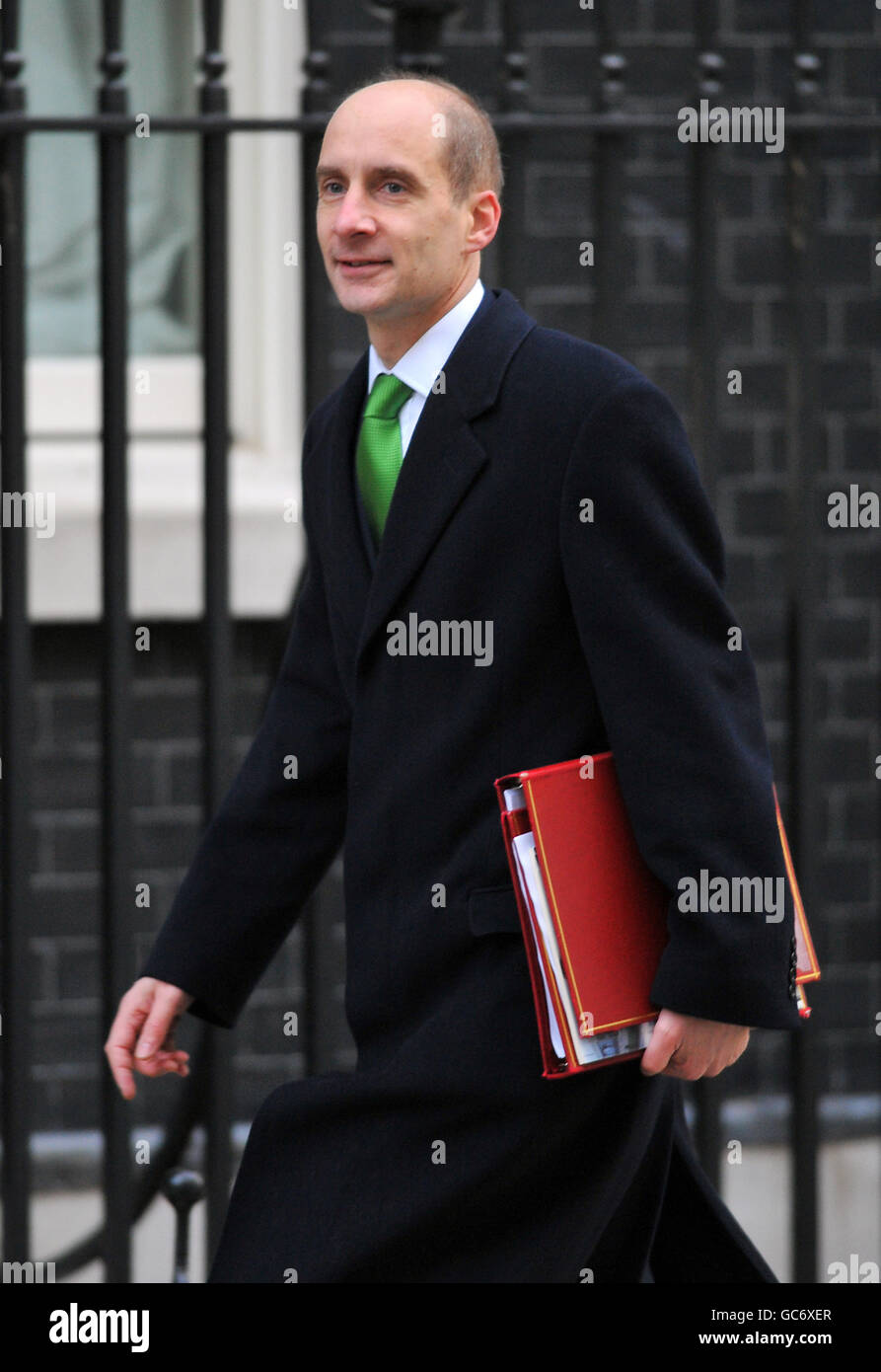 Transport Secretary Lord Adonis arrives for today's Cabinet meeting at Number 10 Downing Street in London. Stock Photo