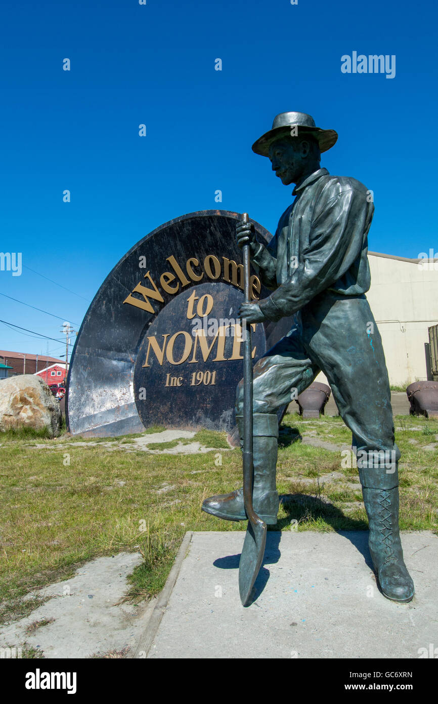 Alaska, Nome. Downtown Nome, Anvil City Square (407 Bering St.) World's