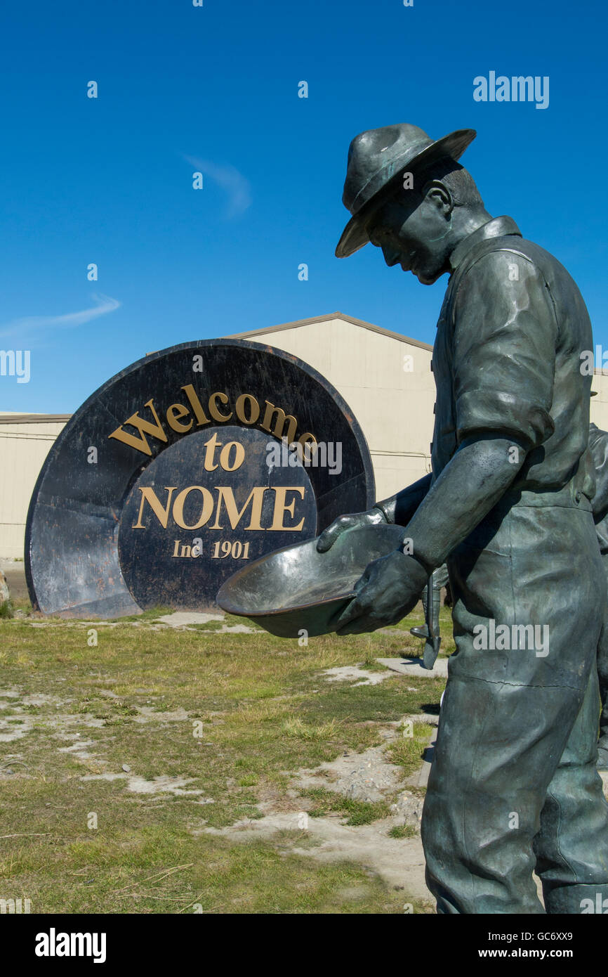 Alaska, Nome. Downtown Nome, Anvil City Square (407 Bering St.) World's