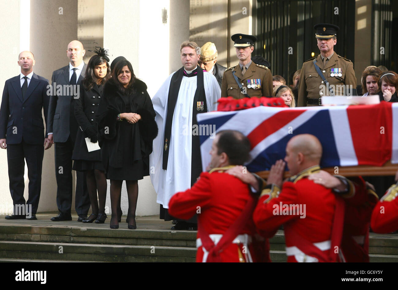 Darren Chant funeral Stock Photo