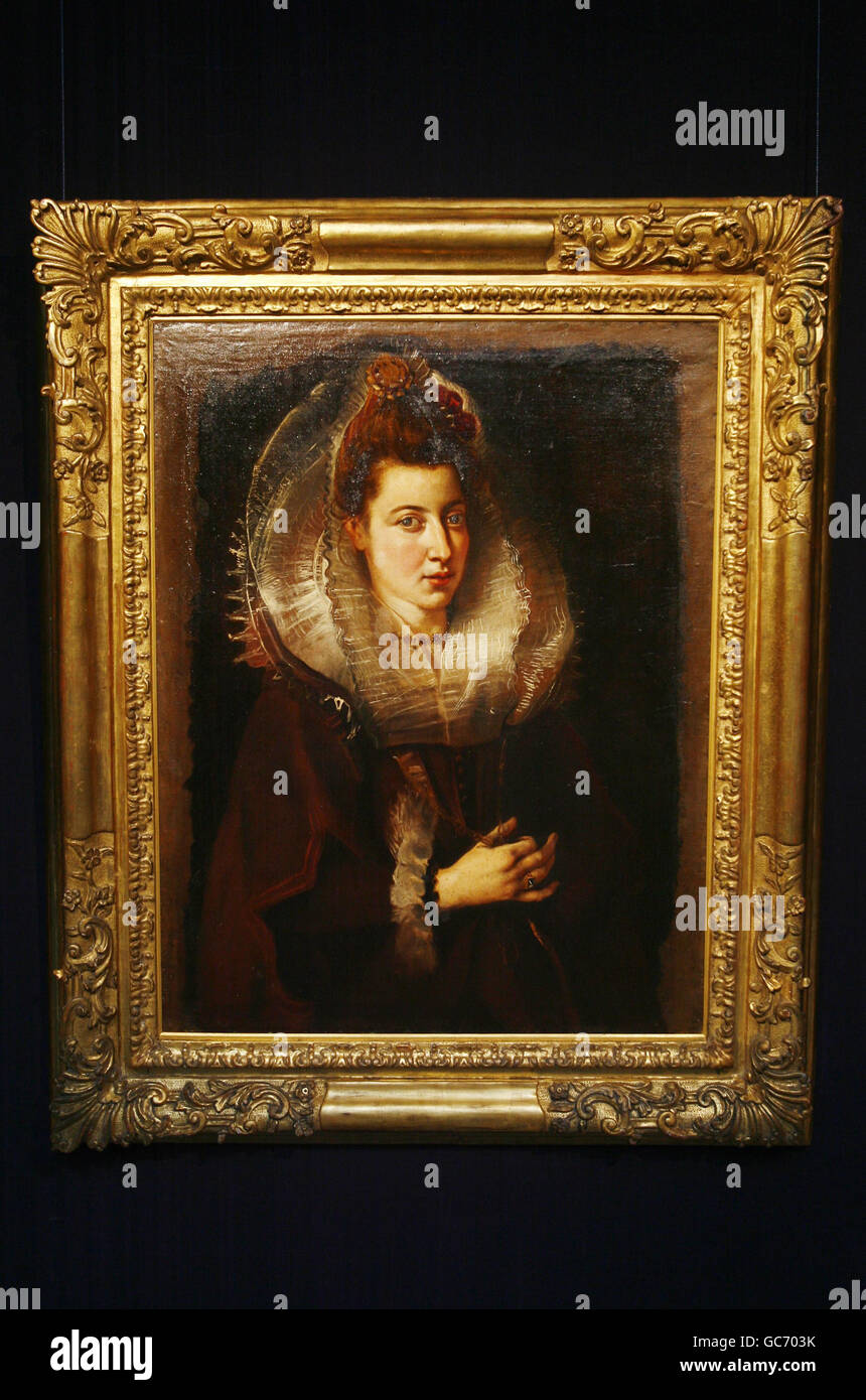 Sotheby's Old Master Paintings sale Stock Photo