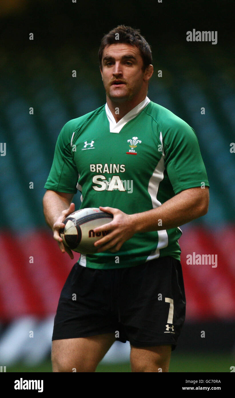 Rugby Union - Wales Media Day - Millennium Stadium. Huw Bennett, Wales Stock Photo