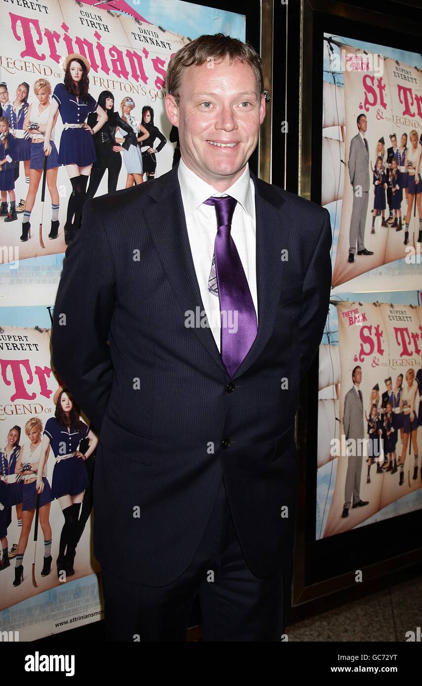 Ricky Groves arriving for the UK premiere of St Trinian's 2 - The Legend of Fritton's Gold at the Empire, Leicester Square, London Stock Photo