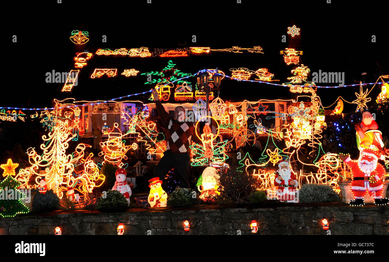 Bagby Christmas lights Stock Photo Alamy