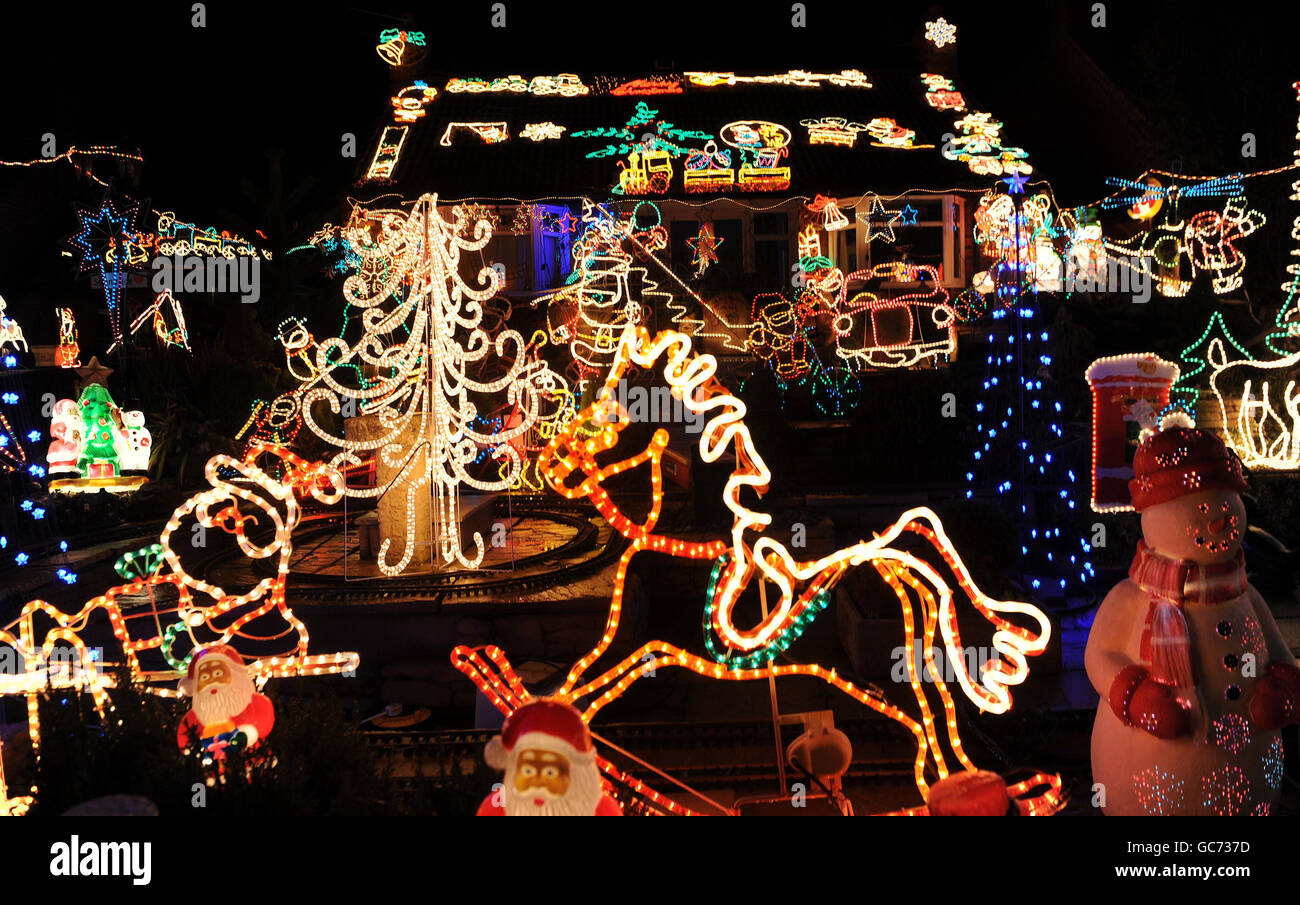 Bagby Christmas lights Stock Photo Alamy