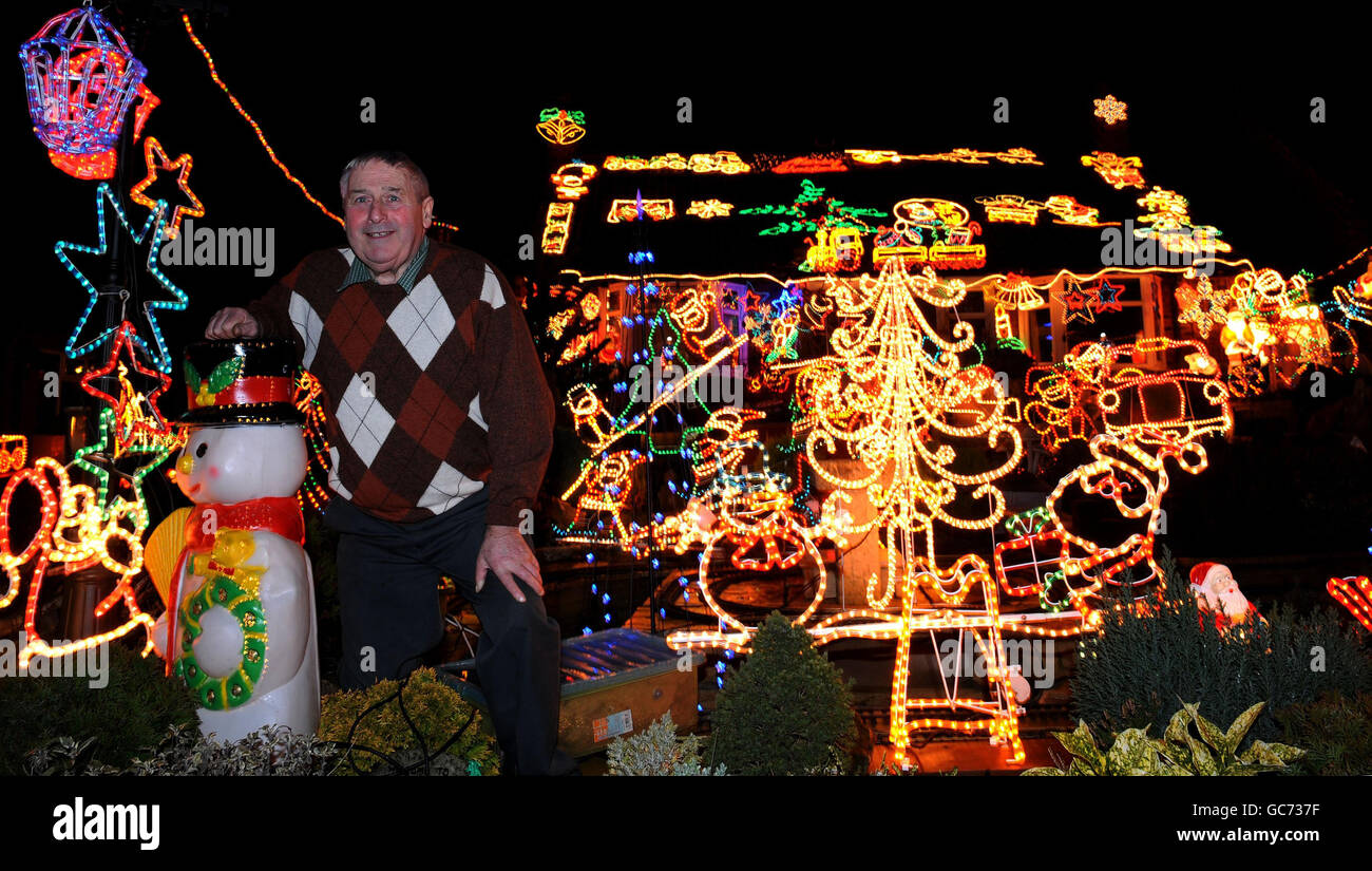 Bagby Christmas lights Stock Photo Alamy