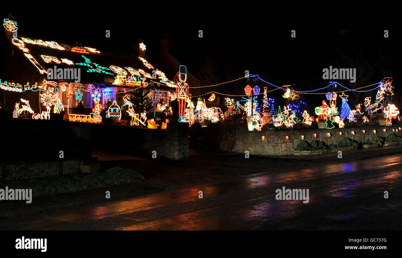 Bagby Christmas lights Stock Photo Alamy