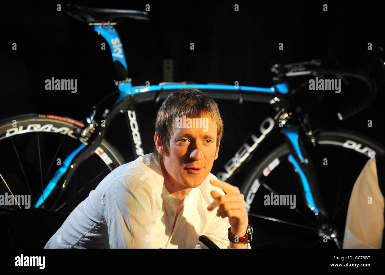 Cycling Team Sky Press Conference Home House. New Team Sky member