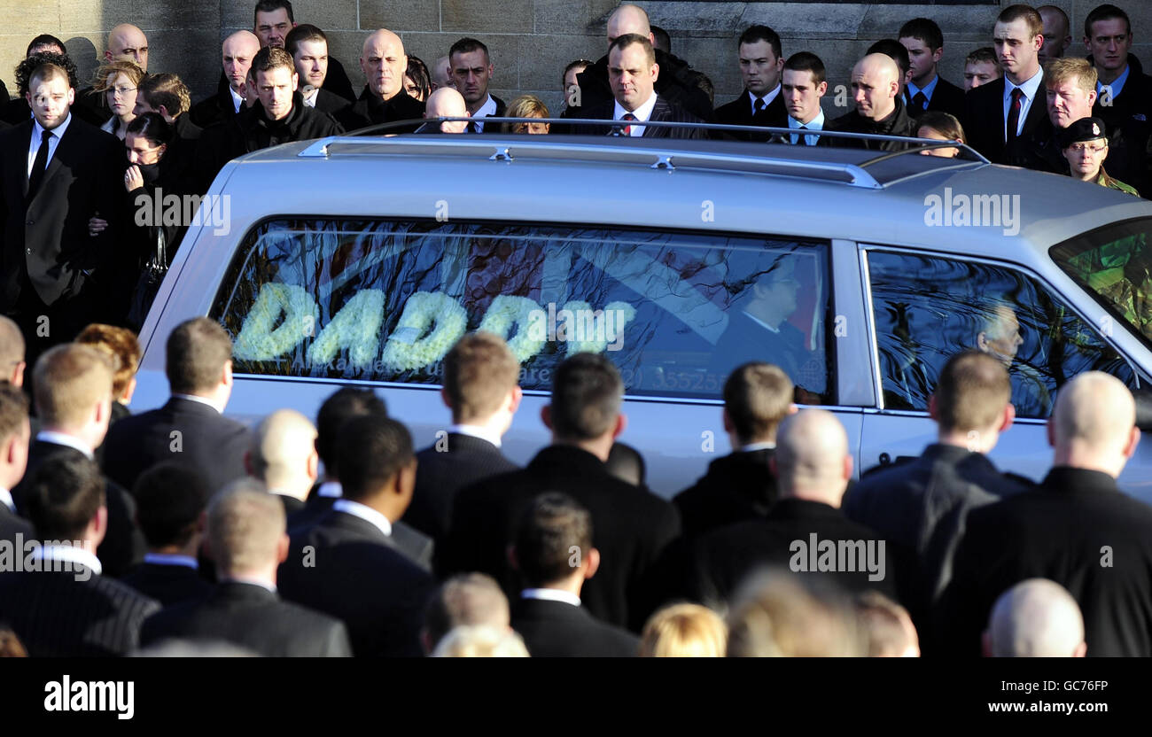 Sergeant Matthew Telford funeral Stock Photo Alamy