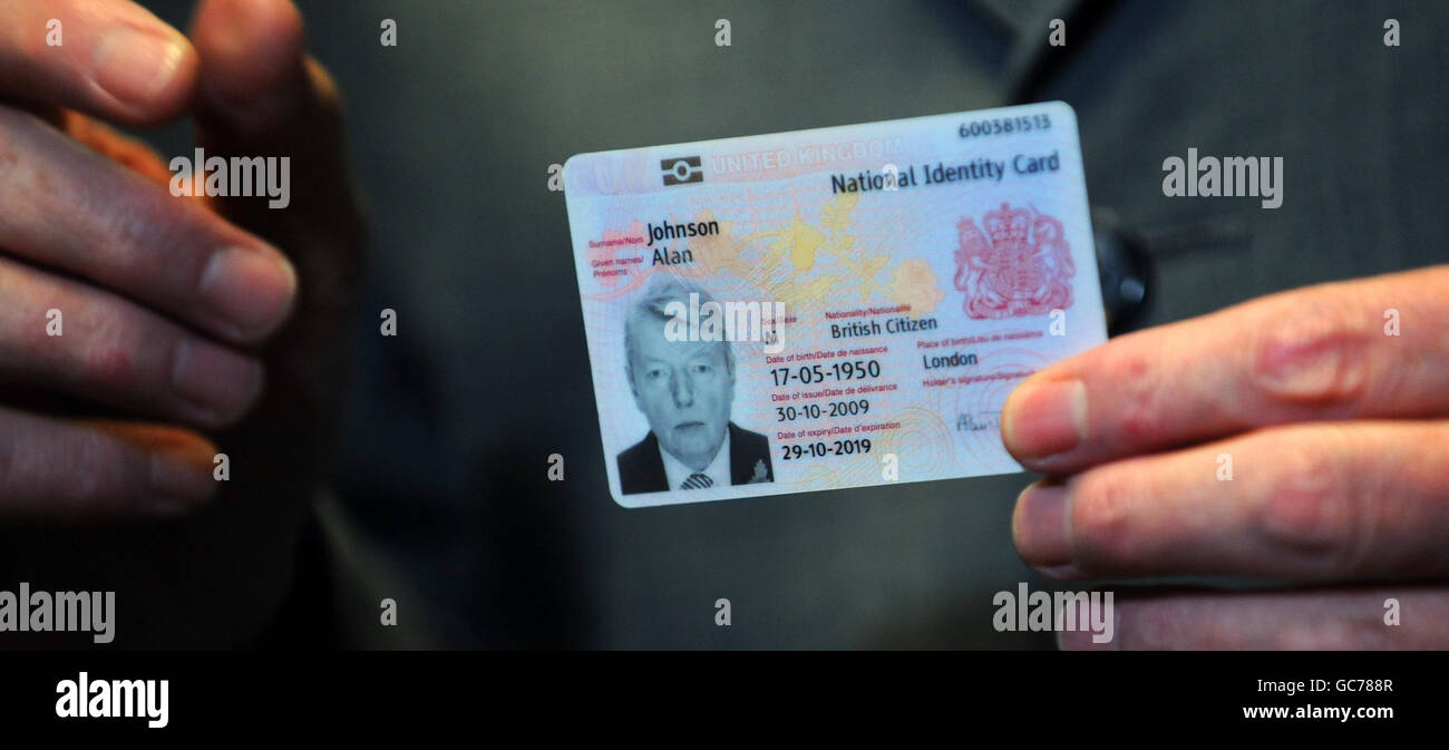 Identity card Stock Photo