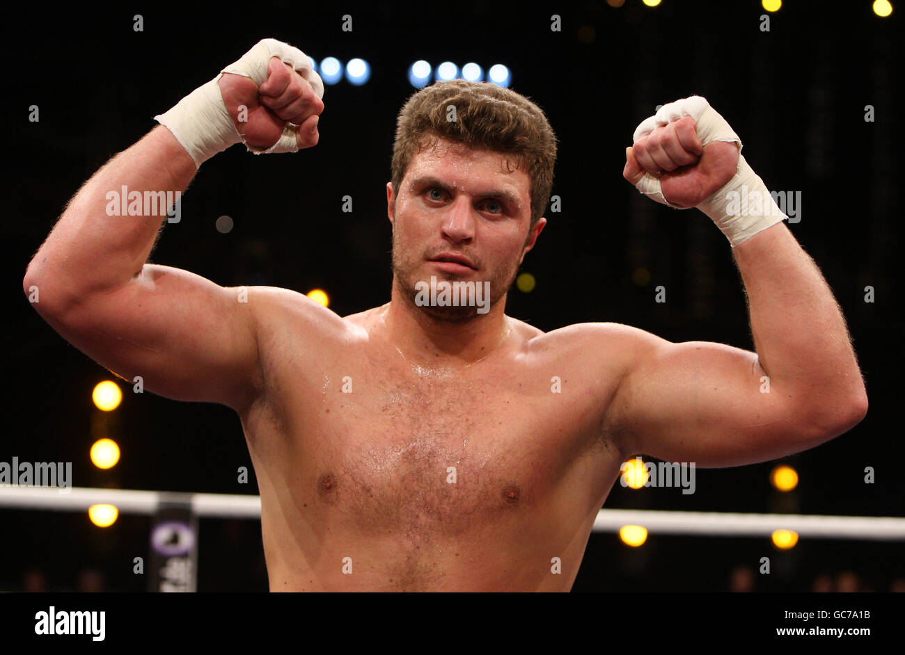 Boxing - WBA World Heavyweight Title - Nikolai Valuev v David Haye - Nuremberg Arena Stock Photo