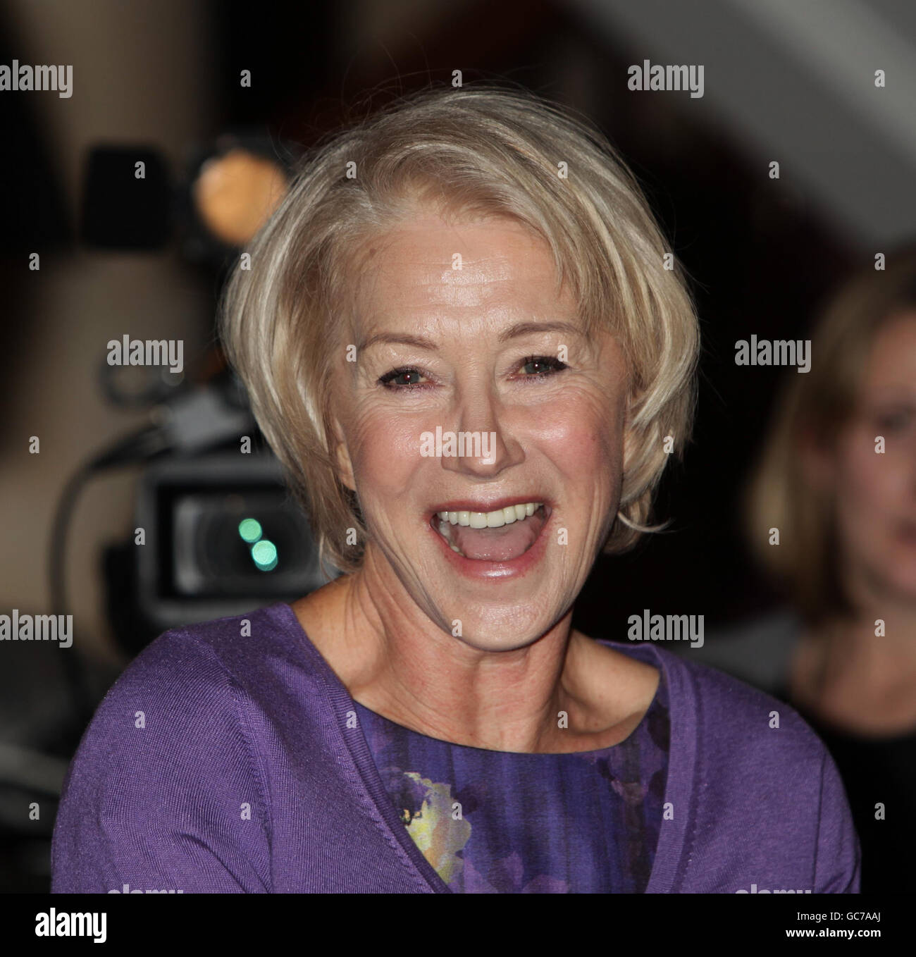 Dame Helen Mirren arrives for the Women in Film and Television Awards luncheon at the Park Lane Hilton, central London. Stock Photo
