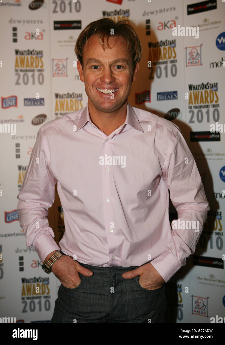 Jason Donovan at the What's on Stage 2010 theatre nominations at Cafe de Paris, London. Stock Photo
