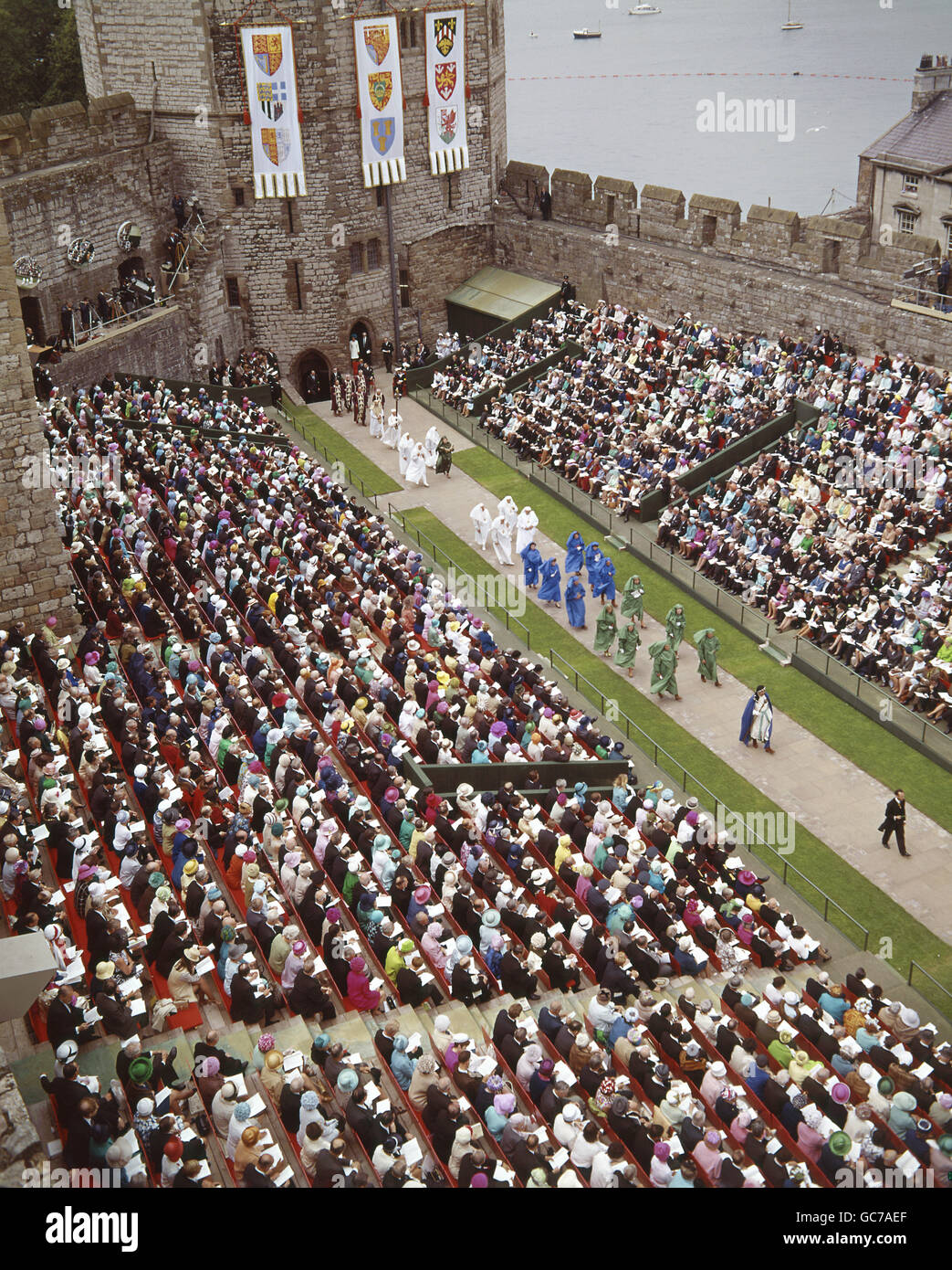 Royalty Investiture of the Prince of Wales Caernarfon Castle Stock