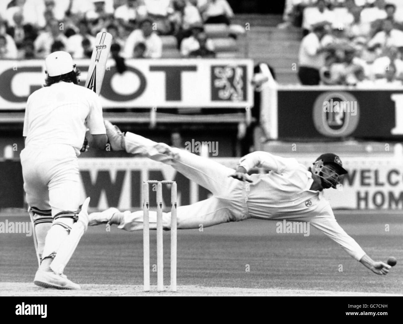 Cricket - Australia in British Isles 1989 (5th Test) - England v Austrailia - First Day - Trent Bridge, Nottingham Stock Photo