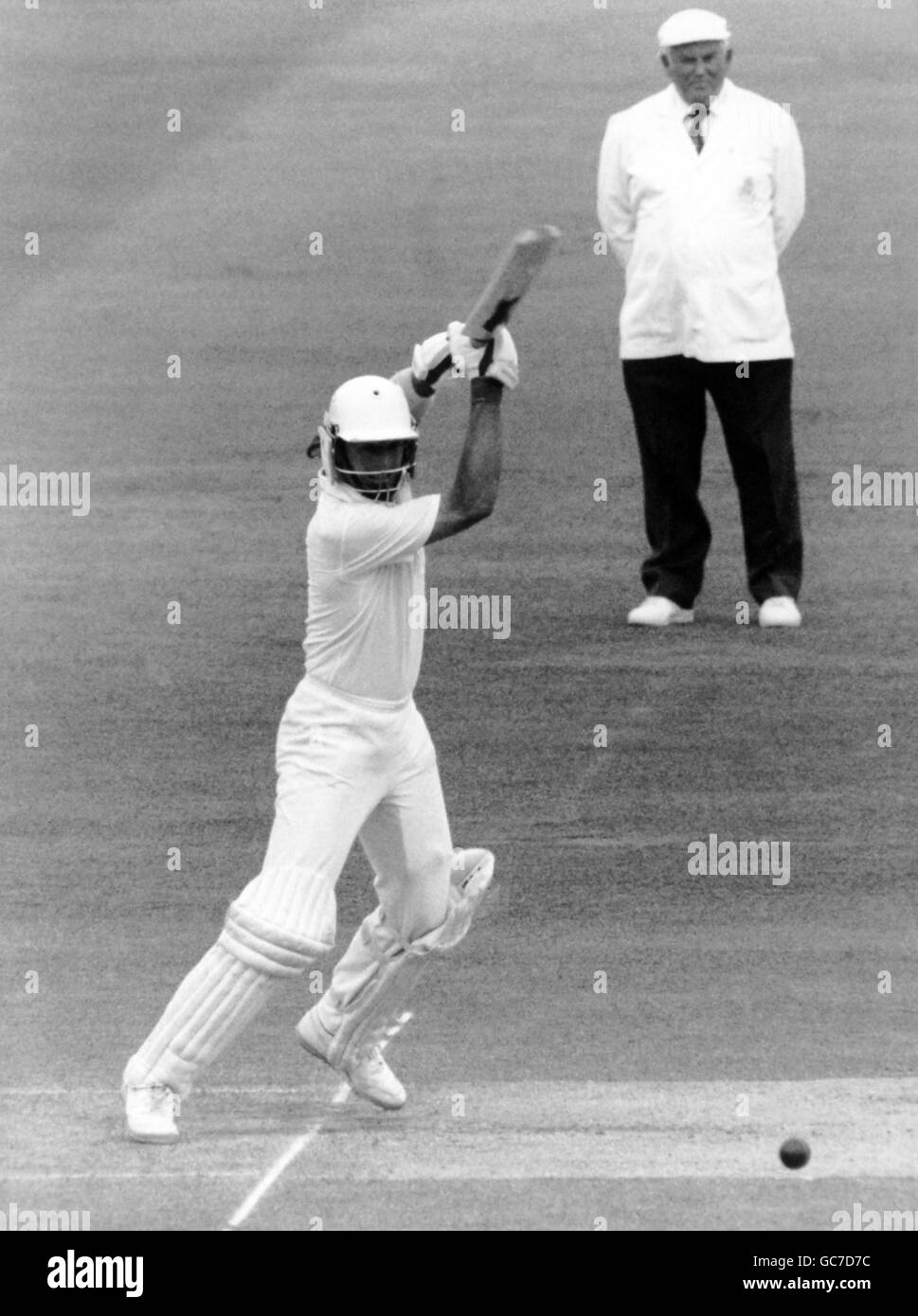 Cricket - New Zealand in British Isles 1990 (2nd Test) - England v New Zealand - Forth Day - Lord's Cricker Ground Stock Photo