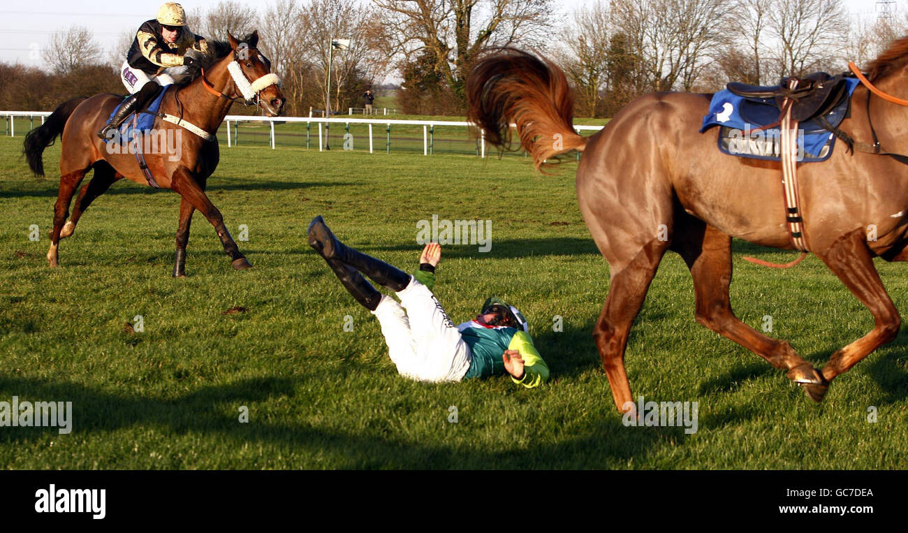 Horse Racing Peterborough Chase Day Huntingdon Racecourse Stock