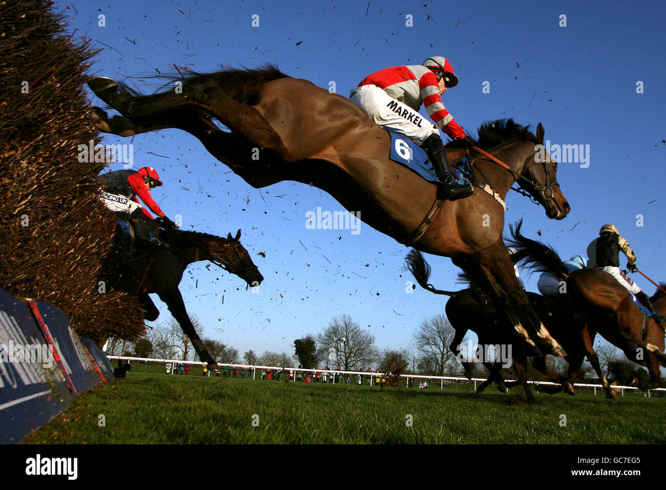 Horse Racing Peterborough Chase Day Huntingdon Racecourse. Jockey