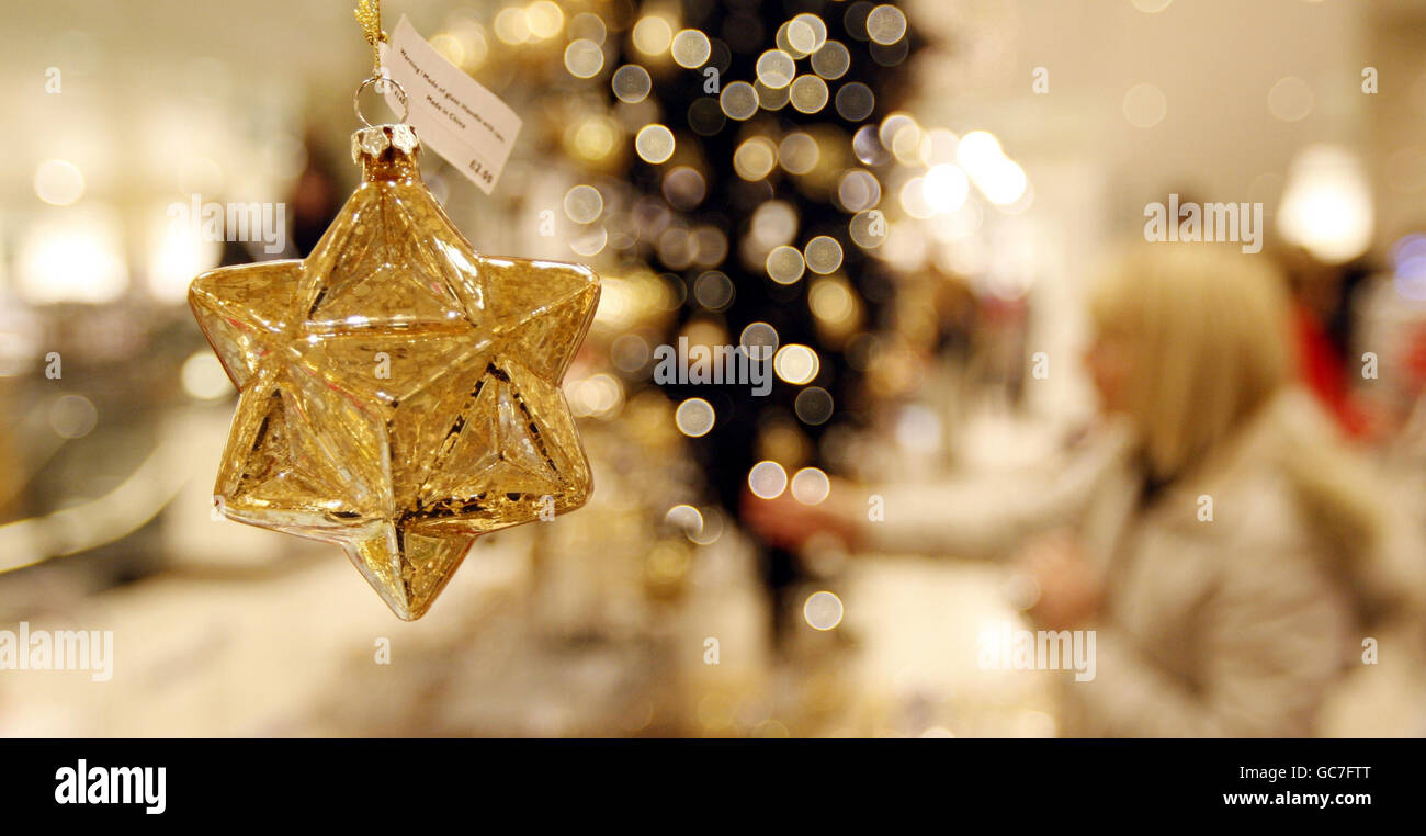 John Lewis xmas figures Stock Photo Alamy