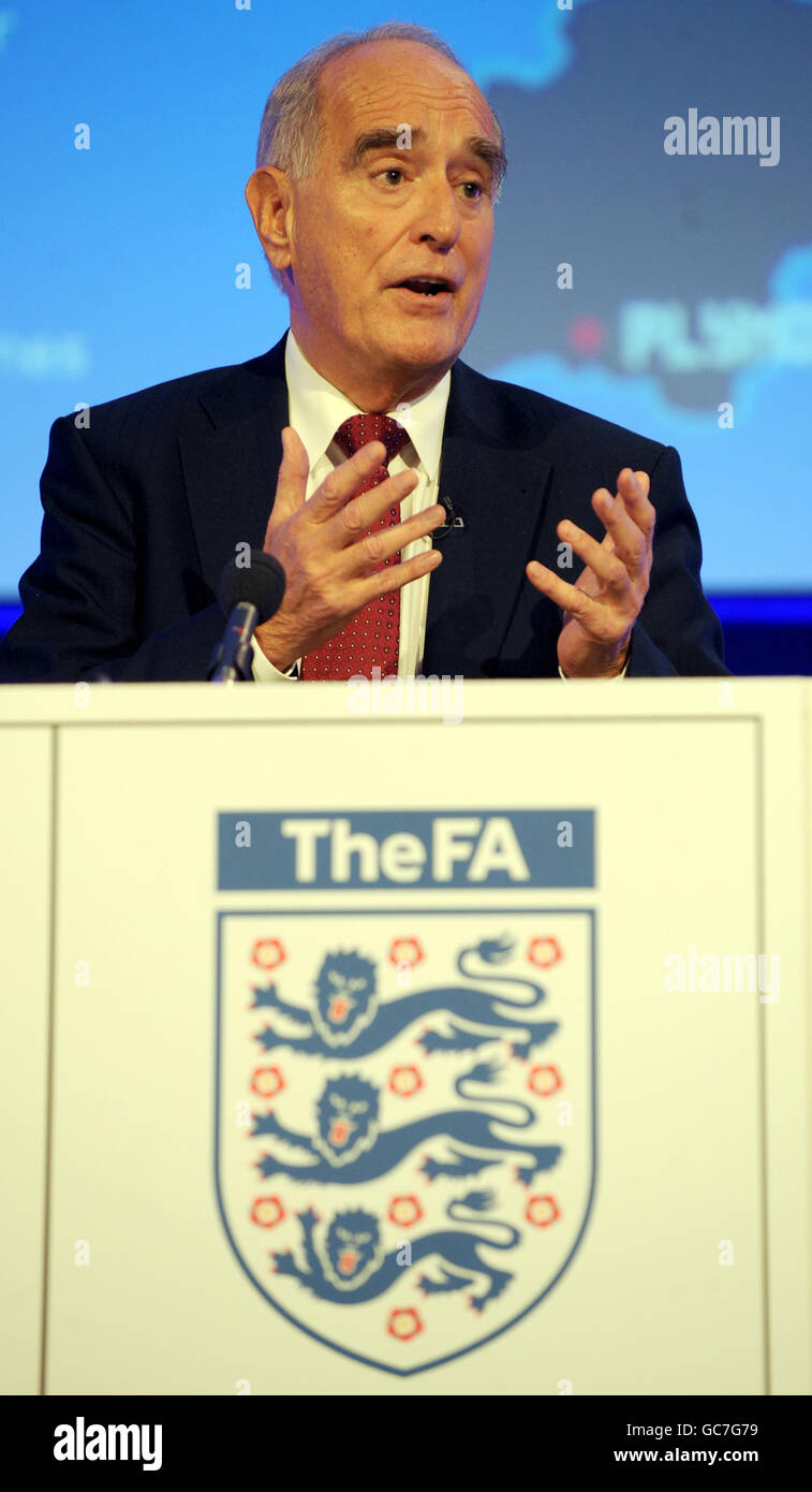 Lord Brian Mawhinney during the 2018 World Cup Host City Announcement at the QE2 Conference Centre, London. Stock Photo