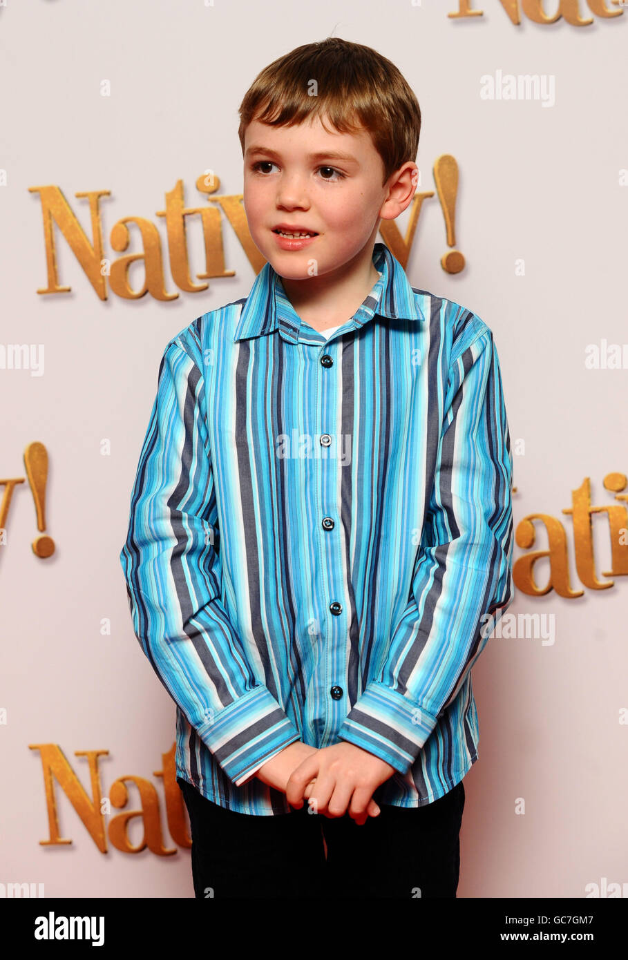 Nativity premiere London. James Warner arrives at the premiere of new