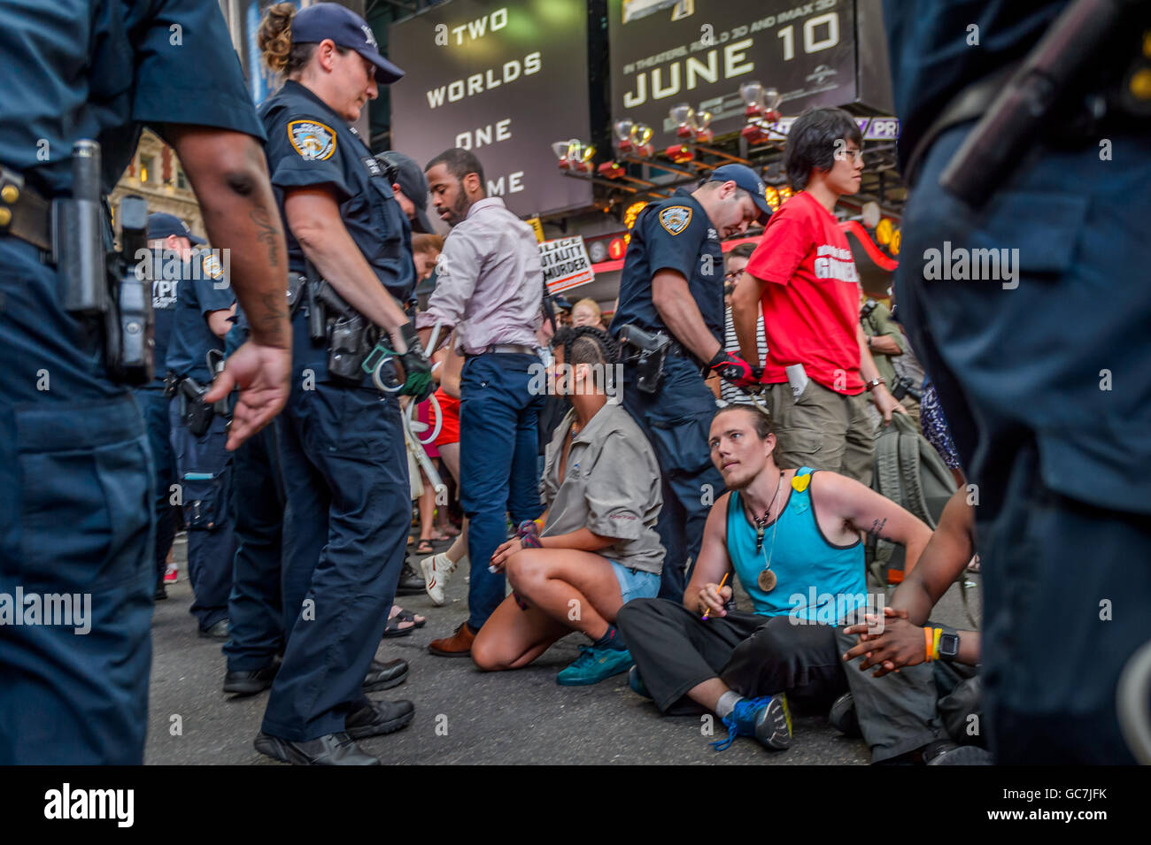 New York, United States. 07th July, 2016. The NYPD made multiple ...
