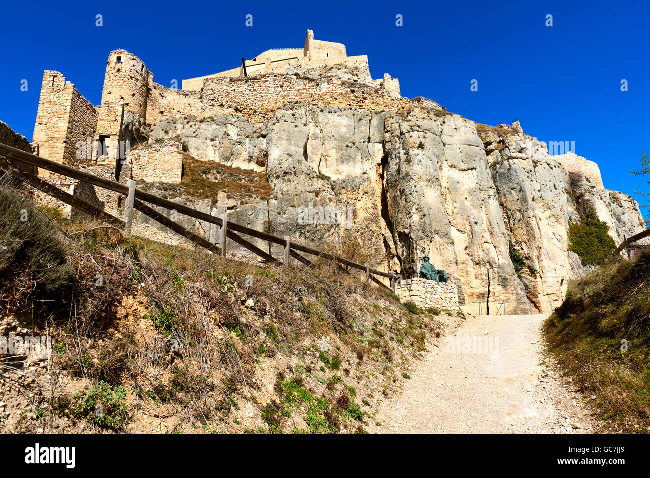 Castle of Morella Stock Photo Alamy