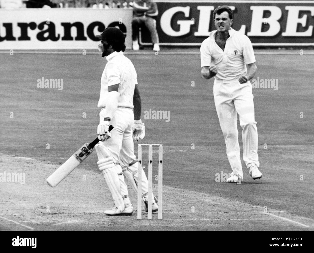 Cricket - Australia in British Isles 1985 (4th Test) - England v Australia - Second Day - Old Trafford, Manchester Stock Photo