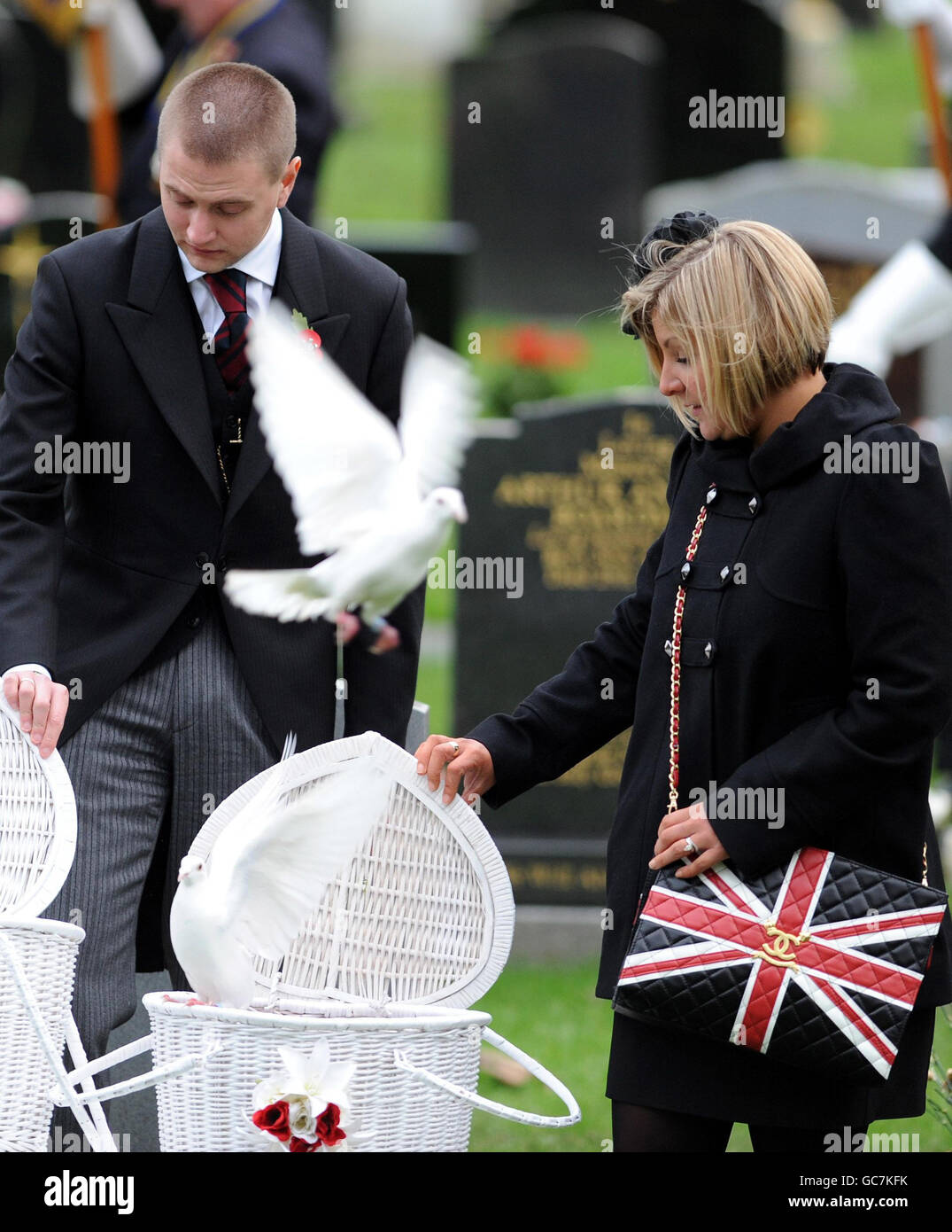 Corporal Loren Marlton-Thomas funeral Stock Photo
