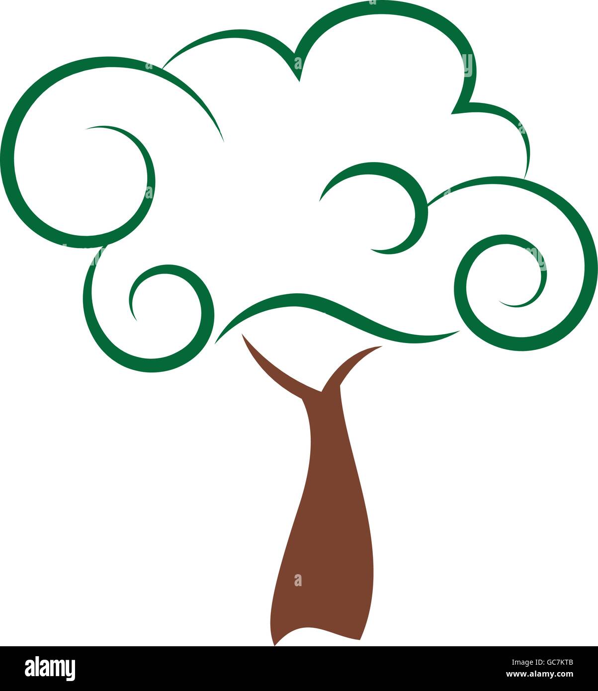 Tree icon. Nature and plant design. Vector graphic Stock Vector Image ...